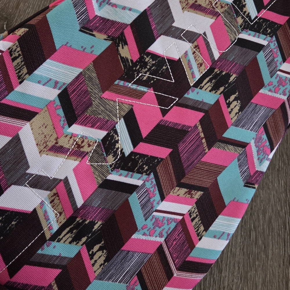 Kavu Mini Rope Sunset Blocks Pattern Messenger Bag - image 4